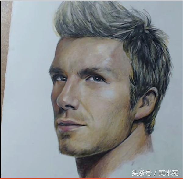 怎么画贝克汉姆,彩铅画教程简单初学者向日葵