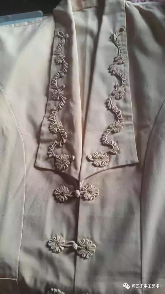 手工盘扣最简单版,用布做盘扣慢动作教程