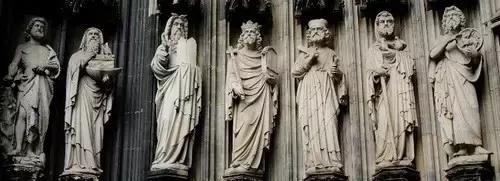 上帝视角俯瞰德国科隆大教堂,德国科隆大教堂效果图