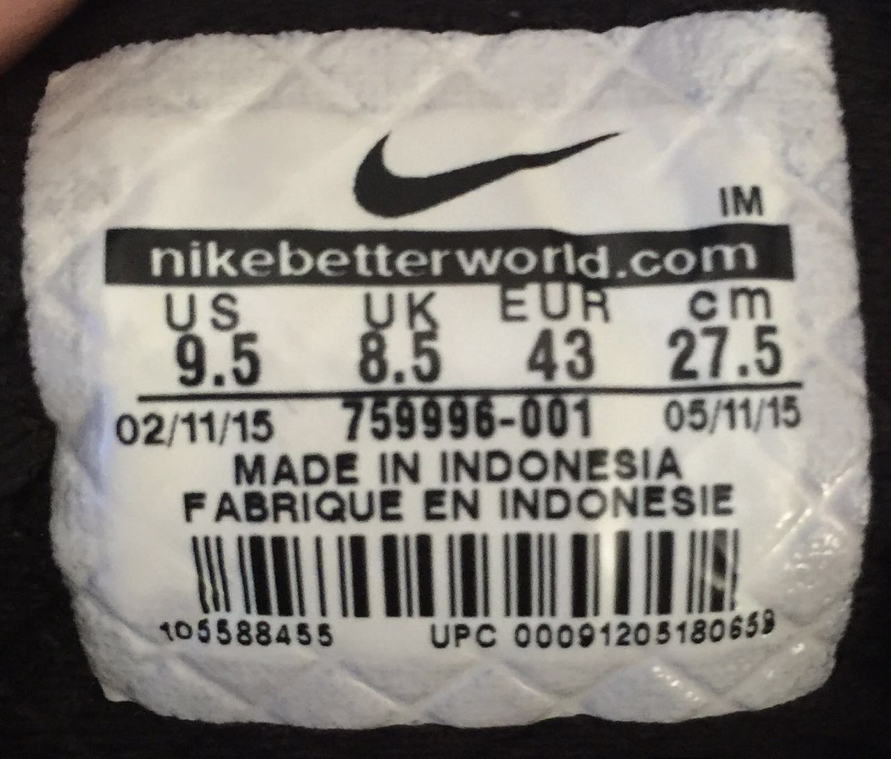 鞋标鉴别球鞋,鞋标辨别