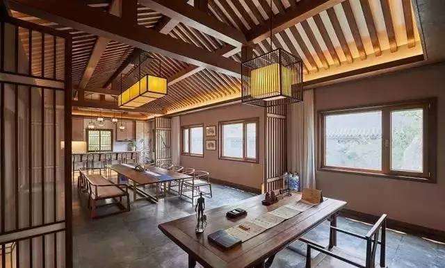 锦江区中式四合院别墅设计,1000多平四合院新中式装修