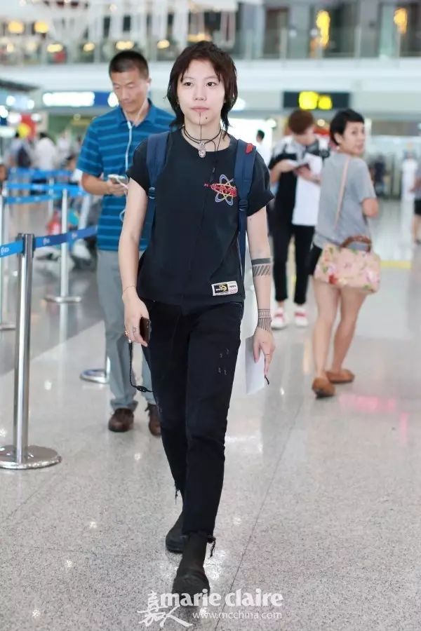 明星同款短袖t恤女杨幂,潮牌t恤女款杨幂同款条纹