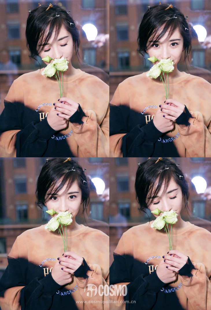 杨幂同款八字卷刘海教程,杨幂同款发型法式刘海