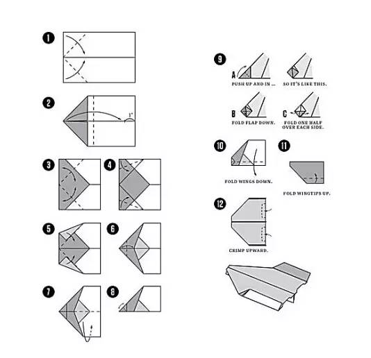 幼儿园简单小手工折纸简单又漂亮,手工折纸纸飞机制作教程幼儿园