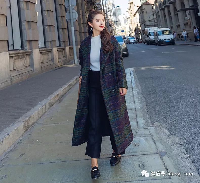 双排扣羊绒大衣怎么穿好看,双排扣系带大衣