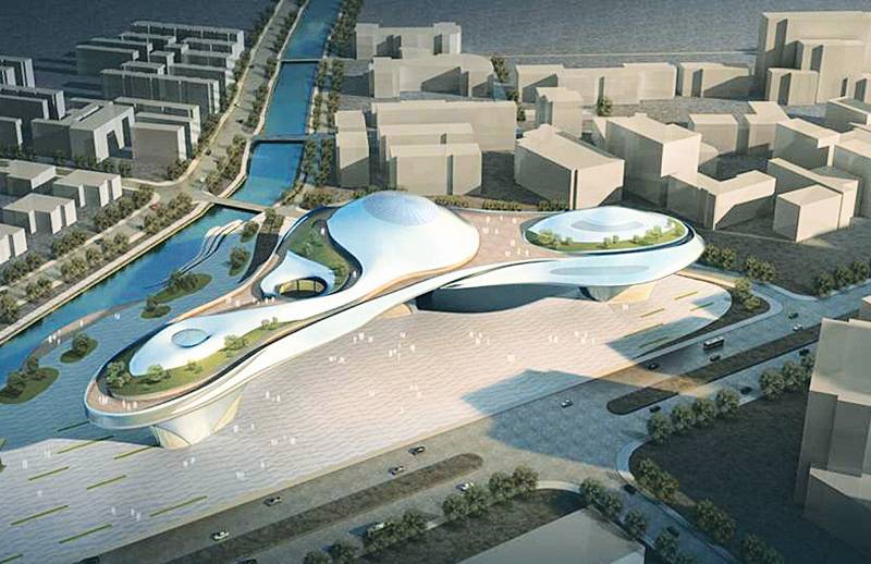 天府一街圆形建筑演艺中心,成都天府新区文化展示中心