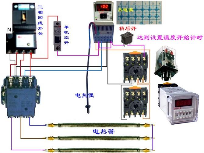 分励脱扣断路器与电表的接线图,断路器线圈与电表接线图