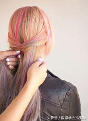 好看的发型扎法女童10-12岁鱼尾辫,从头顶上就开始编鱼尾辫怎么编