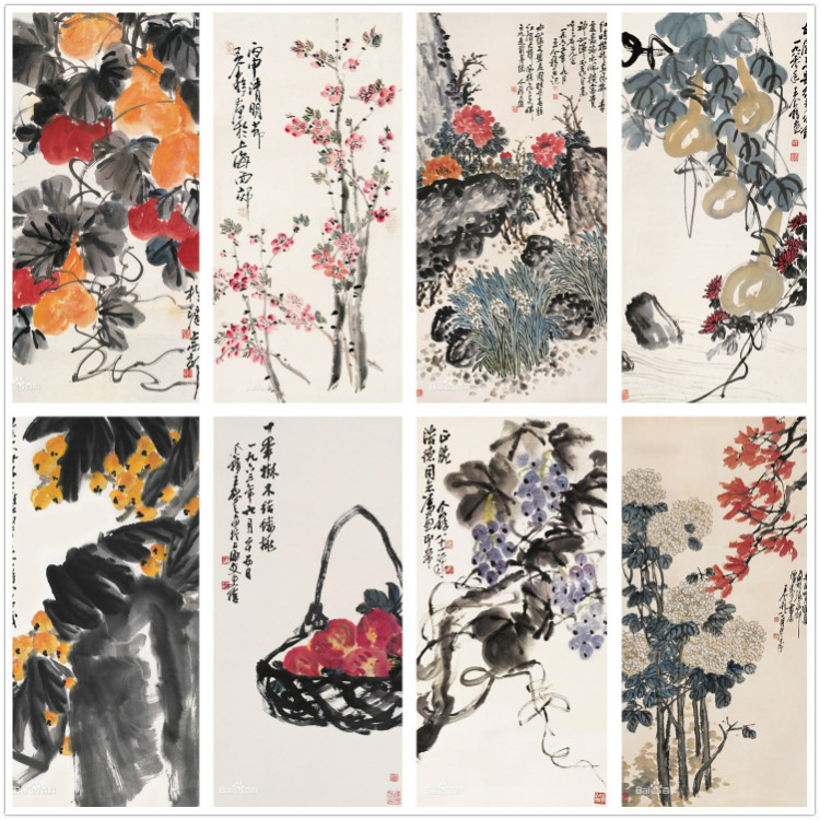 海派花鸟画谁的比较好,海派名家张雄花鸟画