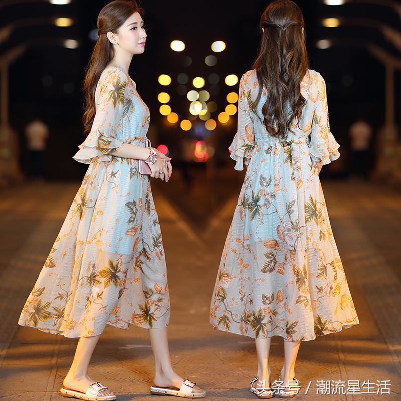 春风十里，不如一袭碎花长裙清凉一夏
