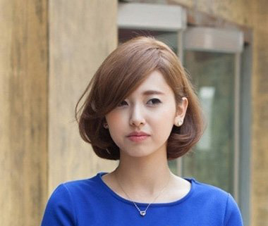 女生波波头卷发发型2015款,10款波波头短发可爱