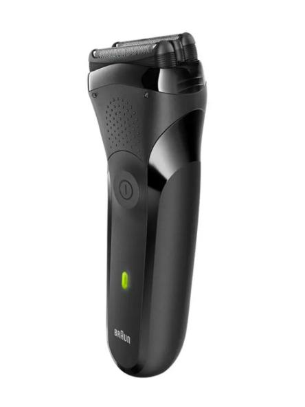 博朗剃须刀刀头清洗过程示意图 (博朗3系剃须刀使用教程)