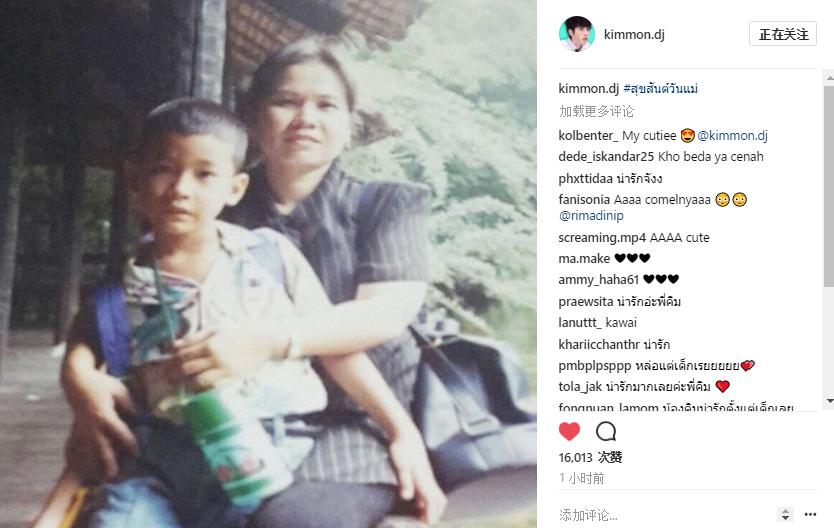 泰国母亲节，来看看泰星与母亲的有爱照片吧！