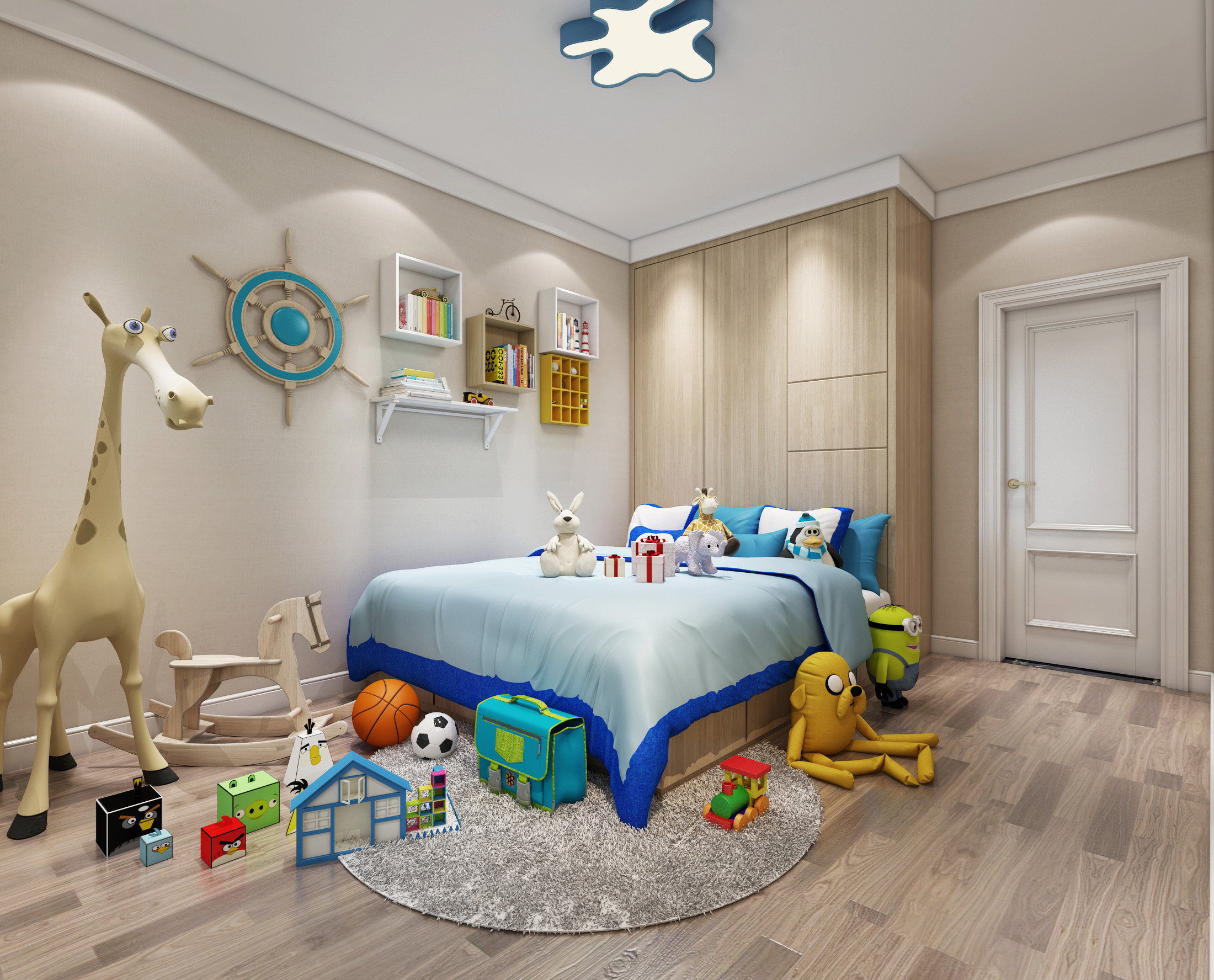 4-5岁儿童房装修风格,7-12岁儿童房装修风格简单