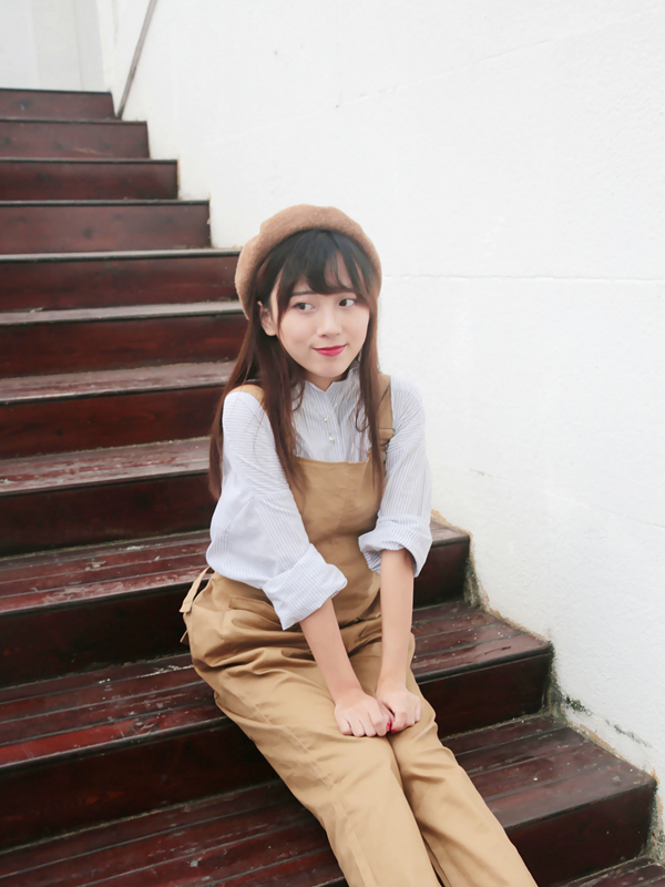 学院风衬衫胖mm条纹,韩范洋气衬衫