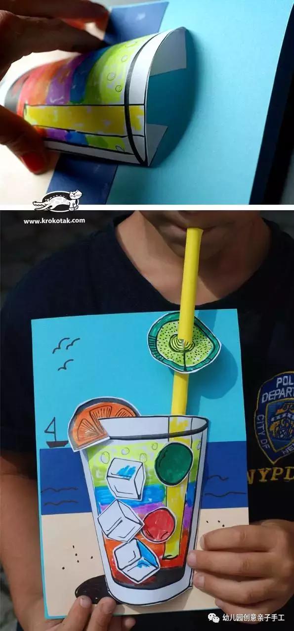 幼儿园简单卡纸小贺卡,卡纸贺卡幼儿园手工