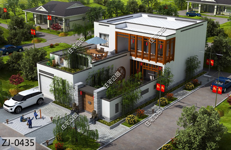 农村中式合院10-15万自建房,农村中式合院房子设计