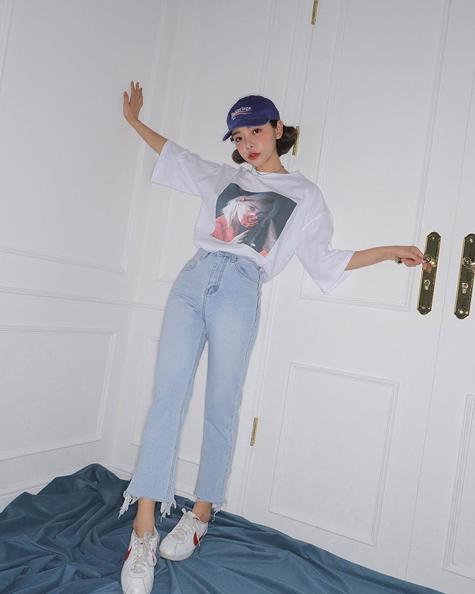 日韩美女衣服穿搭,日韩女生服装