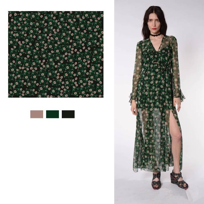 秀场系列服装配色效果图,彩色印花时尚秀图片高清