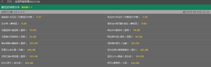 2017法国联赛排名,2017-2018法甲具体赛程