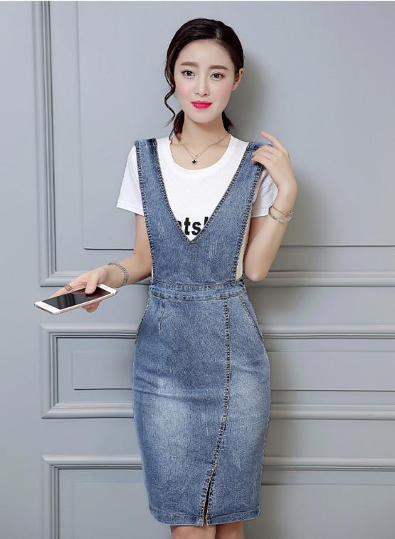 韩版牛仔背带裙的唯美格调，让你尽显女性之美