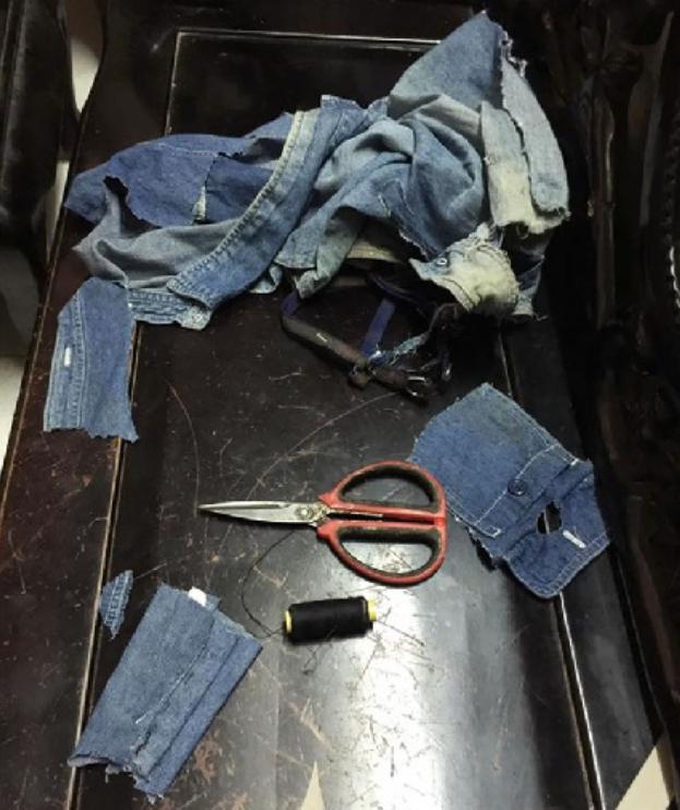 用旧帆布包自制狗狗背包,狗主人背包