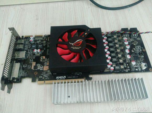 掏了块hd7950给显卡加散热器最终降温后还有65度