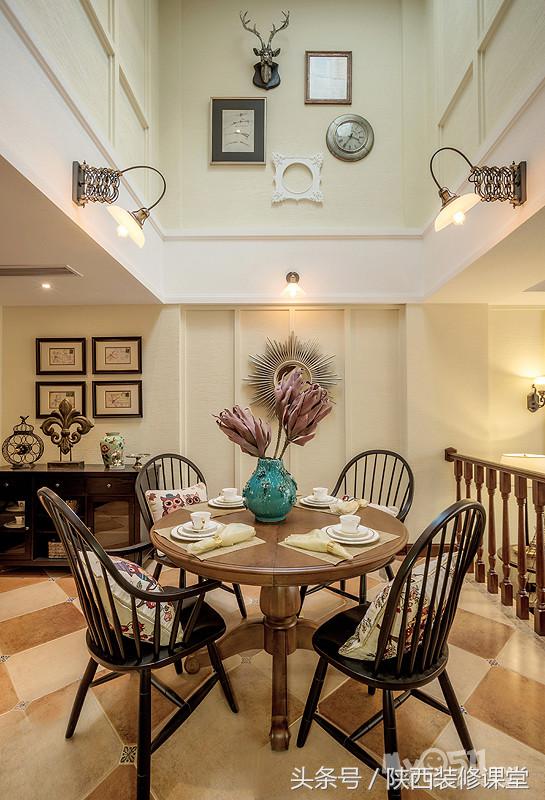 190平方装现代美式风格要多少钱,180平复式现代美式