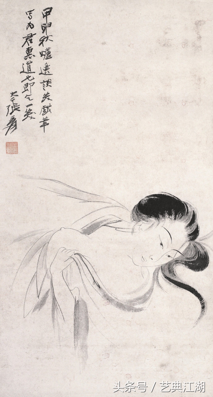 中国历代绘画大师长卷经典仕女图,国画大师的仕女图精品