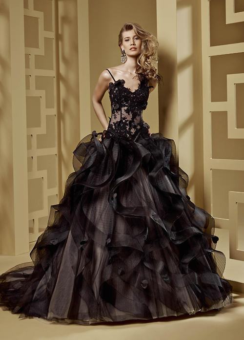 黑婚纱也很美,抖音最火黑婚纱新娘图片