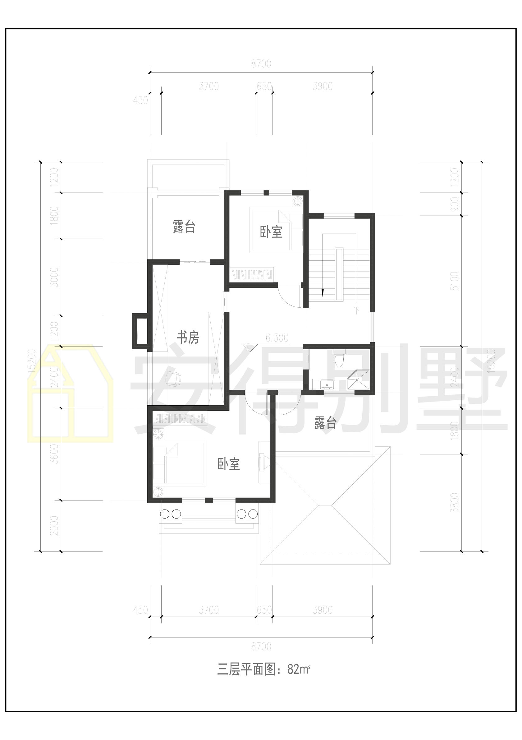 长方形农村两层自建房四合院,农村长方形地块自建房