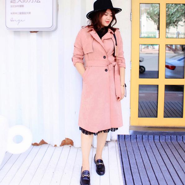 大码女装胖子穿出慵懒感,适合矮胖子穿的大码女装