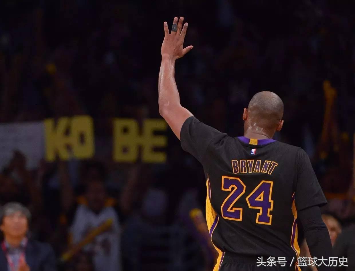 科比职业生涯最后一场三分,科比只得6分
