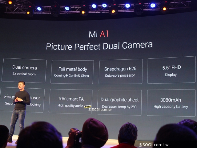 AndroidOne手机小米A1印度发表