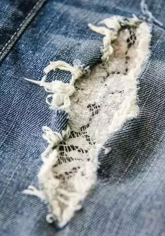 破洞牛仔裤越来越大,牛仔裤破洞拉丝断了怎么补
