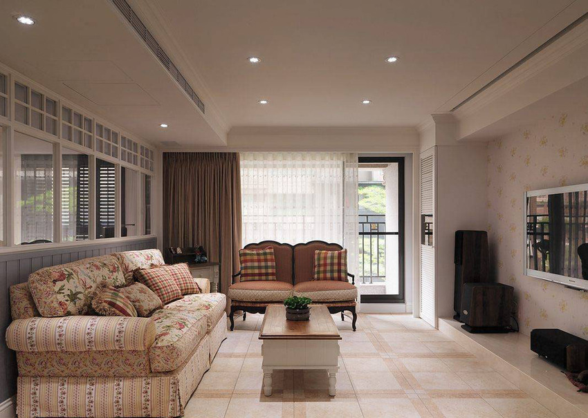 美式复古风格，武汉中国铁建梧桐苑，138平25万全包，有餐厅吧台