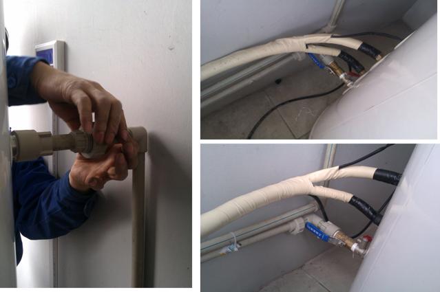 抚顺空气源热泵安装,空气源热泵热风机安装视频