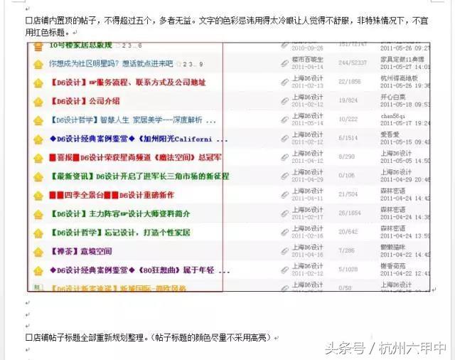 关于对家居论坛的店铺策划，以及专门的网店页面策划作用
