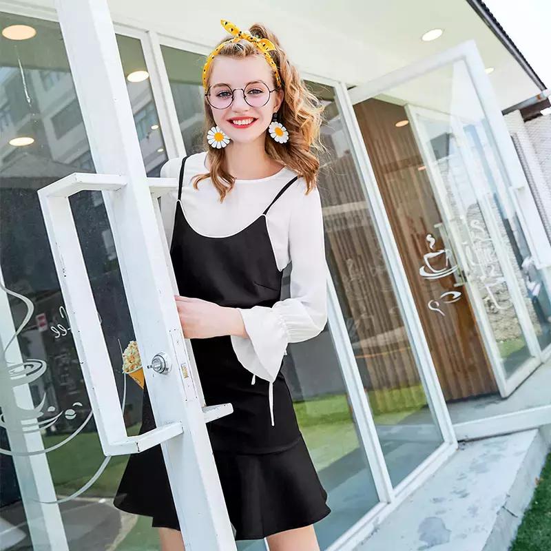 吊带连衣裙叠衣法,吊带连衣裙套装减龄