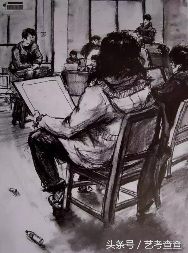 艺术高考素描速写色彩标准,中央美术学院素描静物高分卷