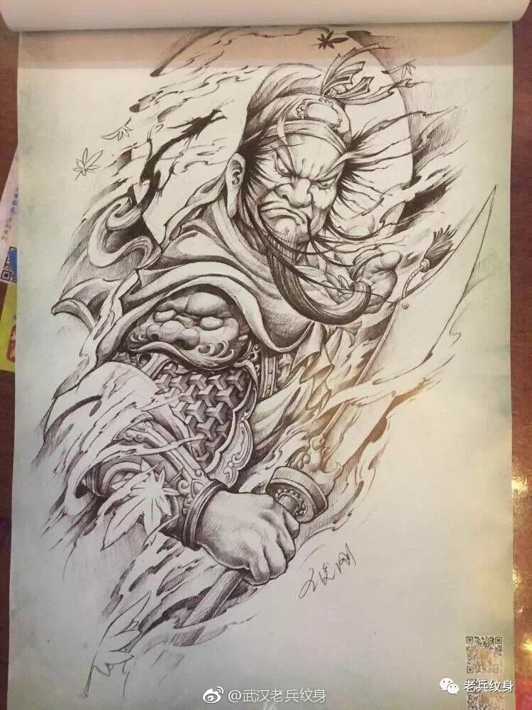 想纹个满背关公怕背不动,想纹个关公