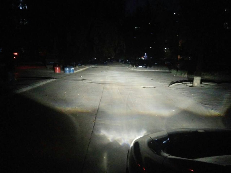 北极星车灯改造,北极星改灯图片