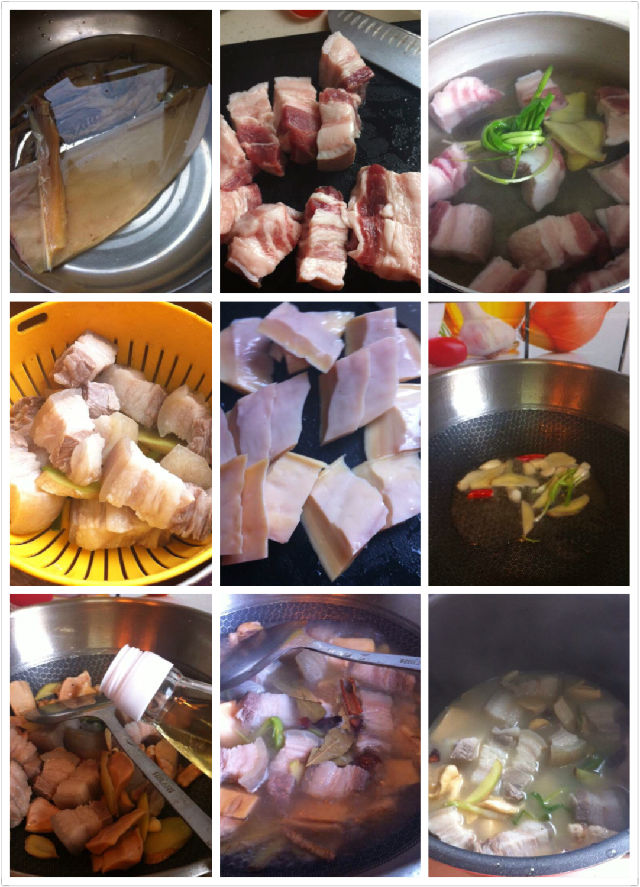 墨鱼干红烧肉煲,小墨鱼干红烧肉