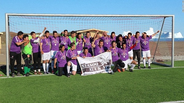 格陵兰岛足球,格陵兰岛踢足球