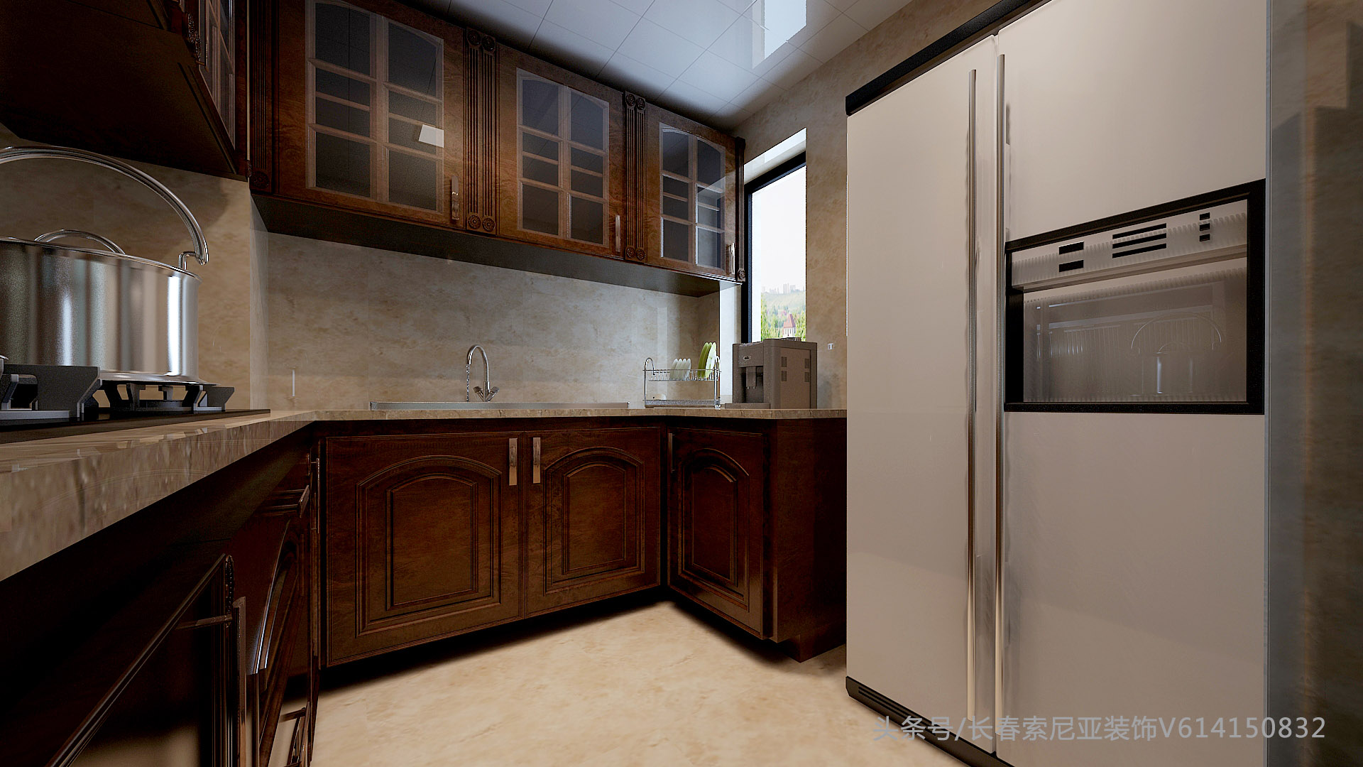 长春装修，和信天阶120平，美式风格赏析，索尼亚装饰大旭！