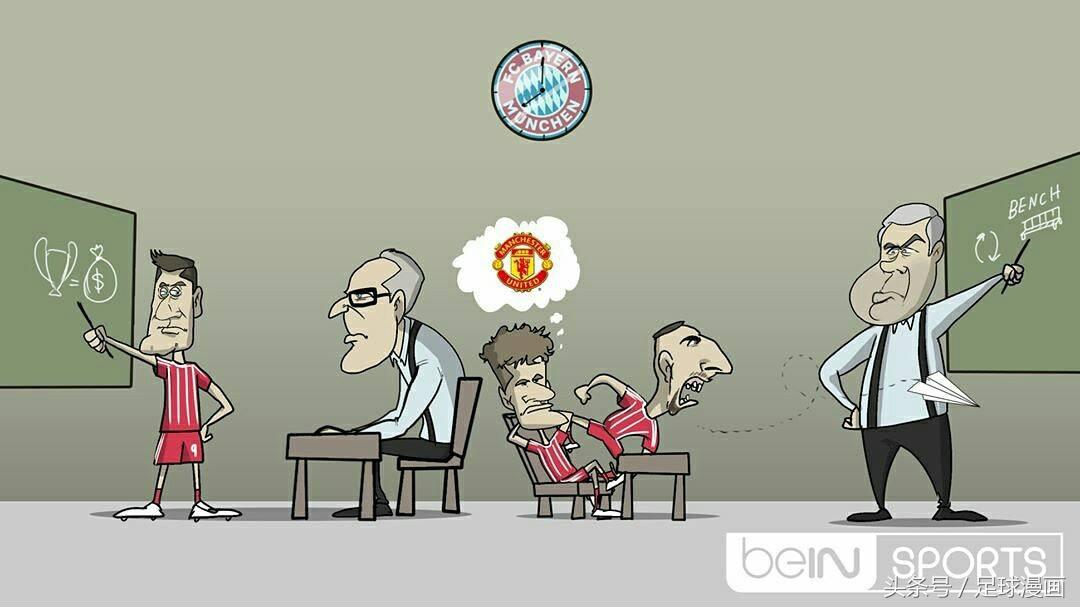 瓜迪奥拉安切洛蒂战术漫画,安切洛蒂五大联赛大满贯漫画