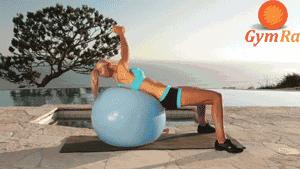 瑜伽球减肥瘦身孕妇专用,瑜伽球瘦身高级教程动图