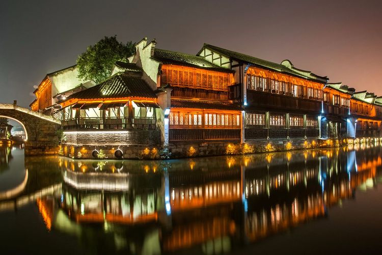 江南水乡乌镇诗情画意,江南水乡乌镇落日余晖