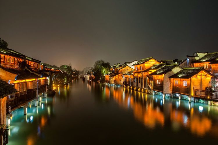 江南水乡乌镇诗情画意,江南水乡乌镇落日余晖