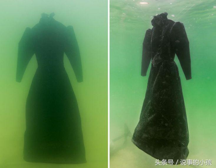 设计师将一件礼服丢进死海,设计师把一件衣服丢进死海里